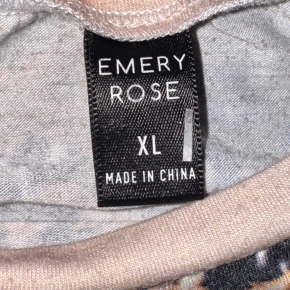 Leopard Print 'Blessed' Tee - Tan and Blue - Picture 2 of 4